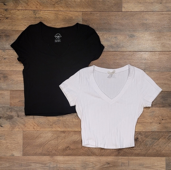 Bozzolo Tops - Stretchy Crop Top Pair